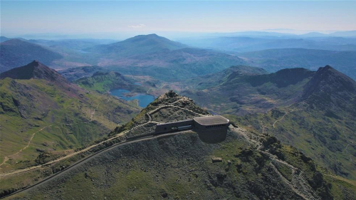 Image of Snowdonia from an Aerial view